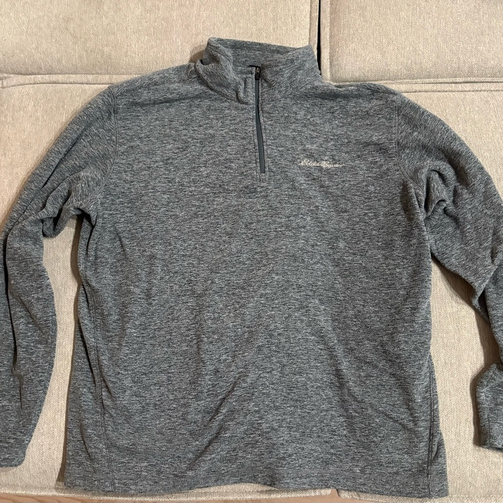 Eddie Bauer Fleece Quarter-Zip Pullover (Men’s Large)